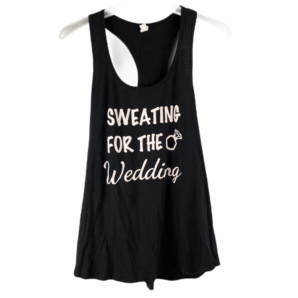 Sweating for the wedding workout tank top